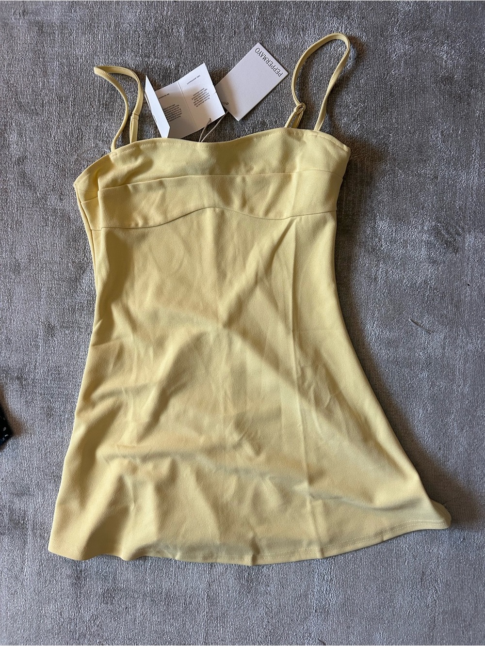Peppermayo Butter Bustier Yellow Cindy Mini Dress, size 6 - Picture 5 of 7